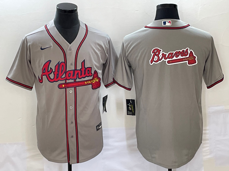 Men's Atlanta Braves Gray Team Jersey